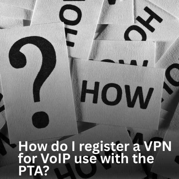 How do I register a VPN for VoIP use with the PTA?